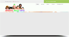 Desktop Screenshot of childrensdentalworld.com