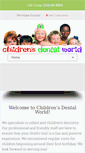 Mobile Screenshot of childrensdentalworld.com
